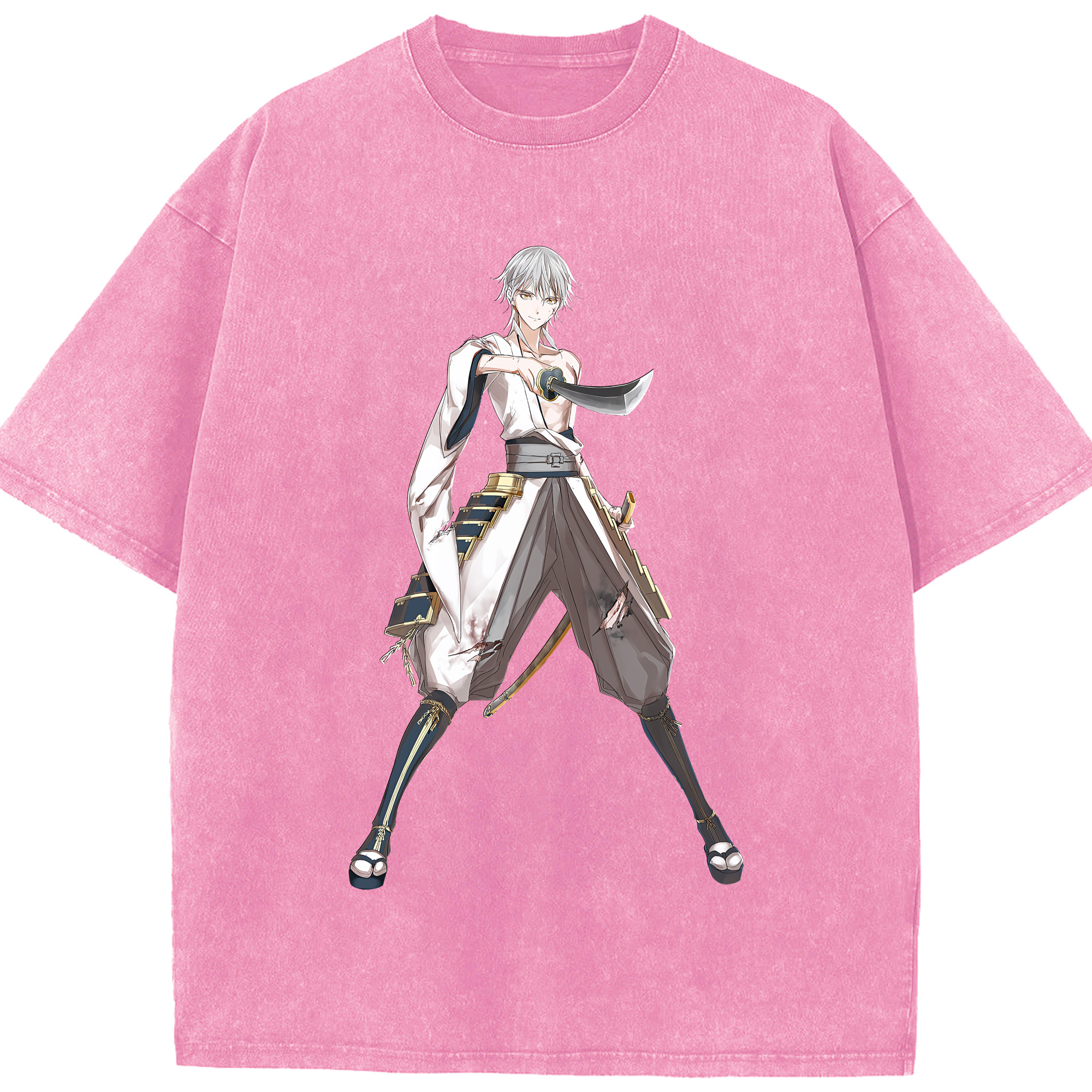 （画像用） 刀剣乱舞 Touken Ranbu 綿100% ヴィンテージ風 半袖Tシャツ（フロントプリント）